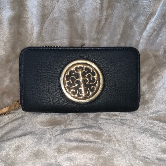 Handbags - Black Vegan Leather Wallet